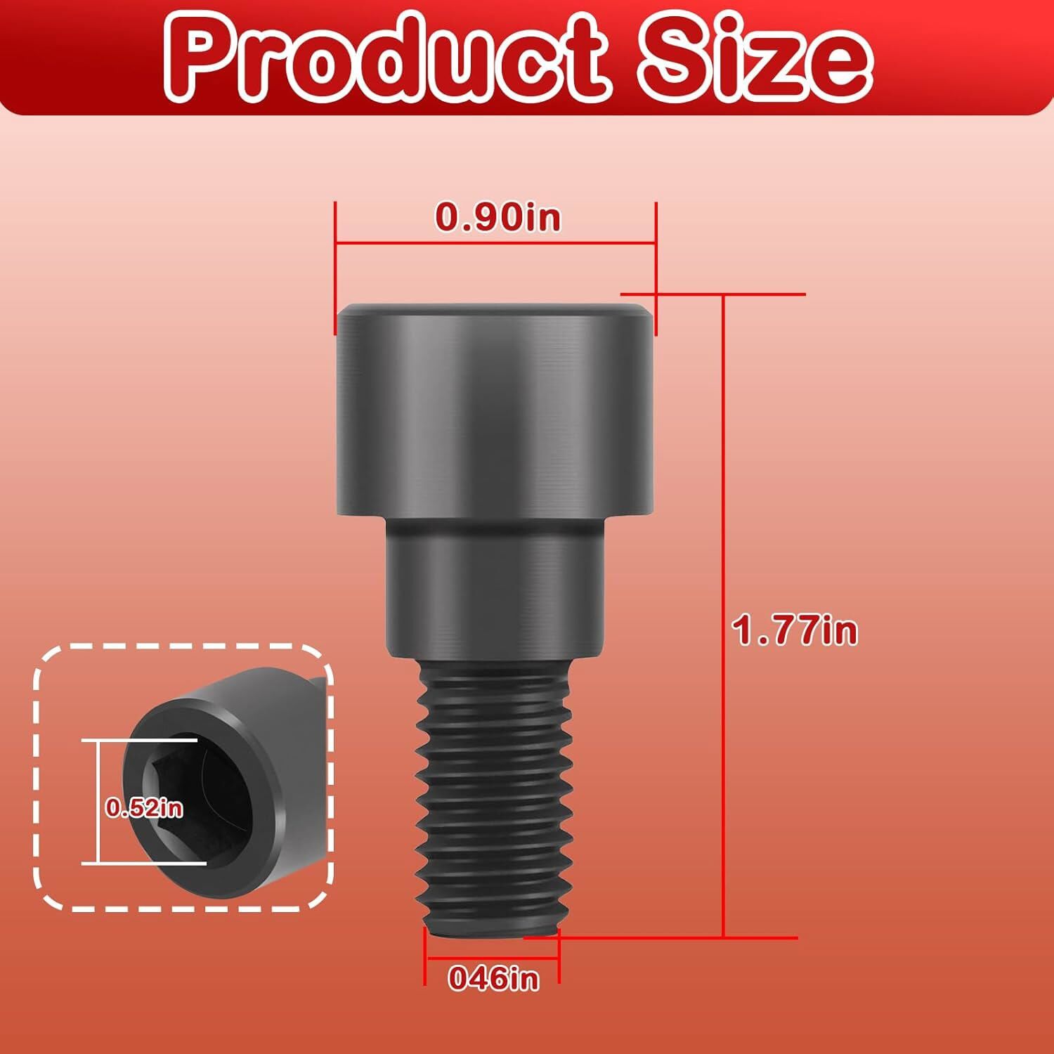 Replacement Hex Bolts for Olympic Bars, Curl Bars, Tricep Bars, Dumbbell Bars