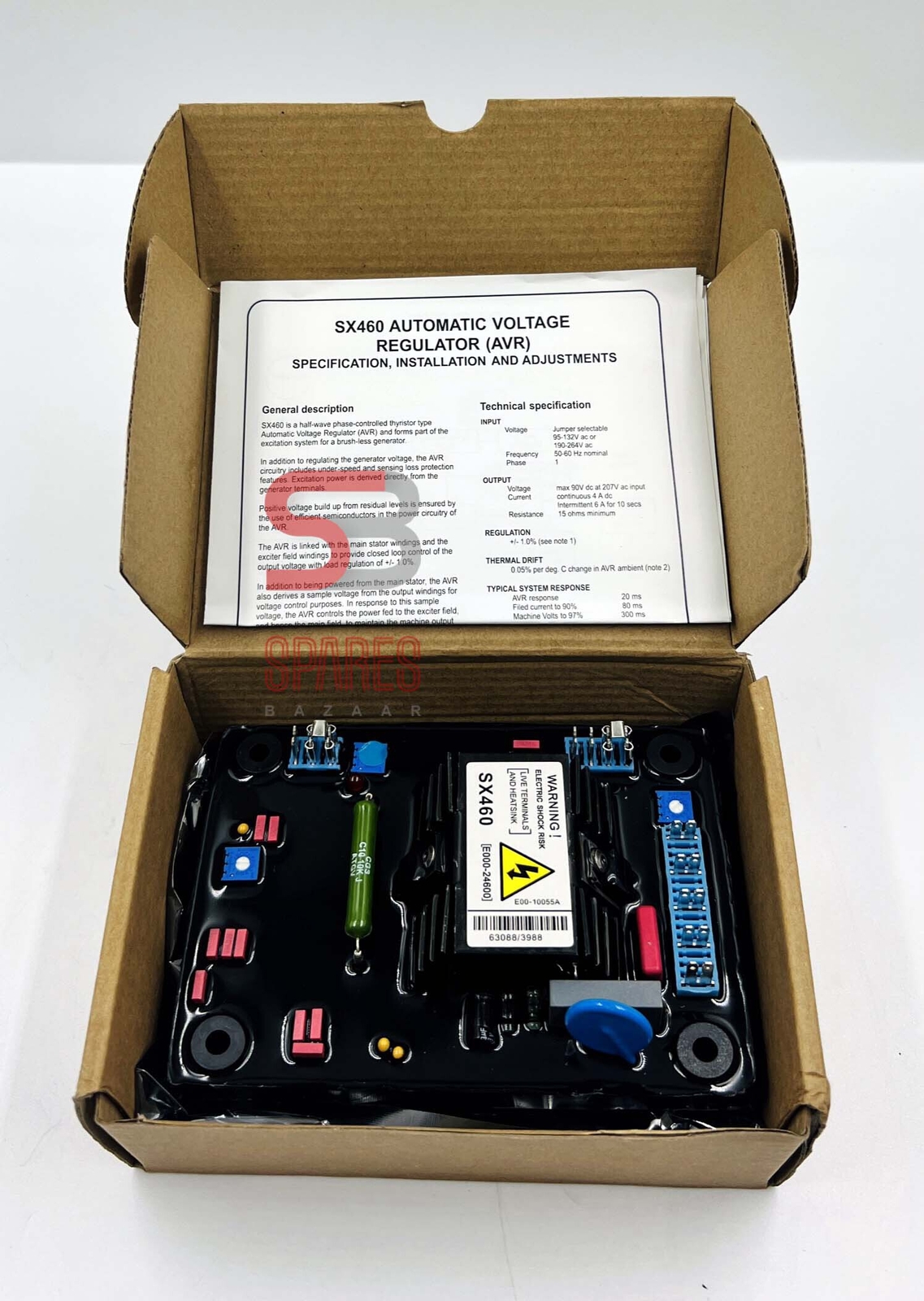 Stamford SX460 AVR, Automatic Voltage Regulator