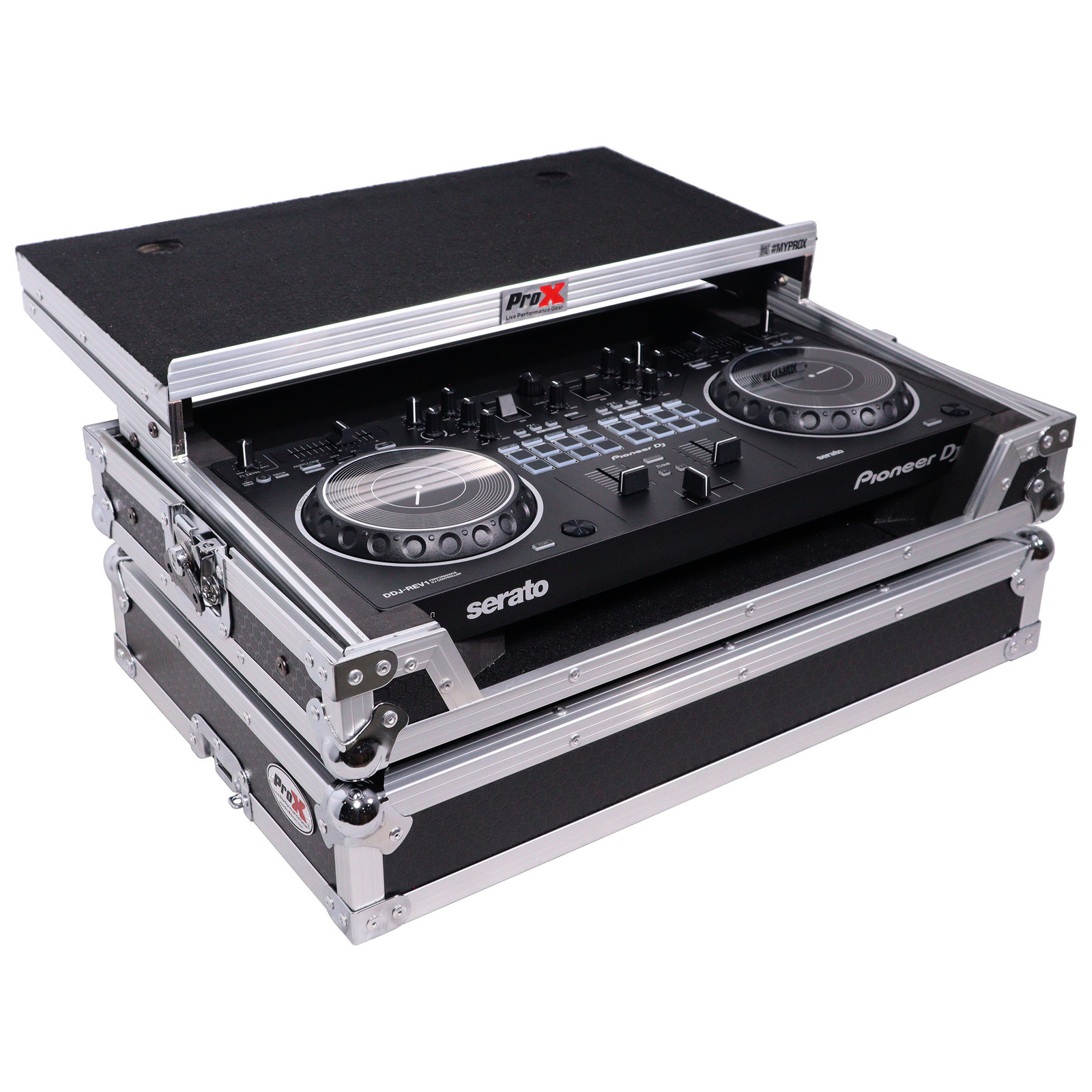 ProX X-DDJREV1LT ATA Road Case For Pioneer DDJ-REV1 DJ Controller w/Laptop Shelf