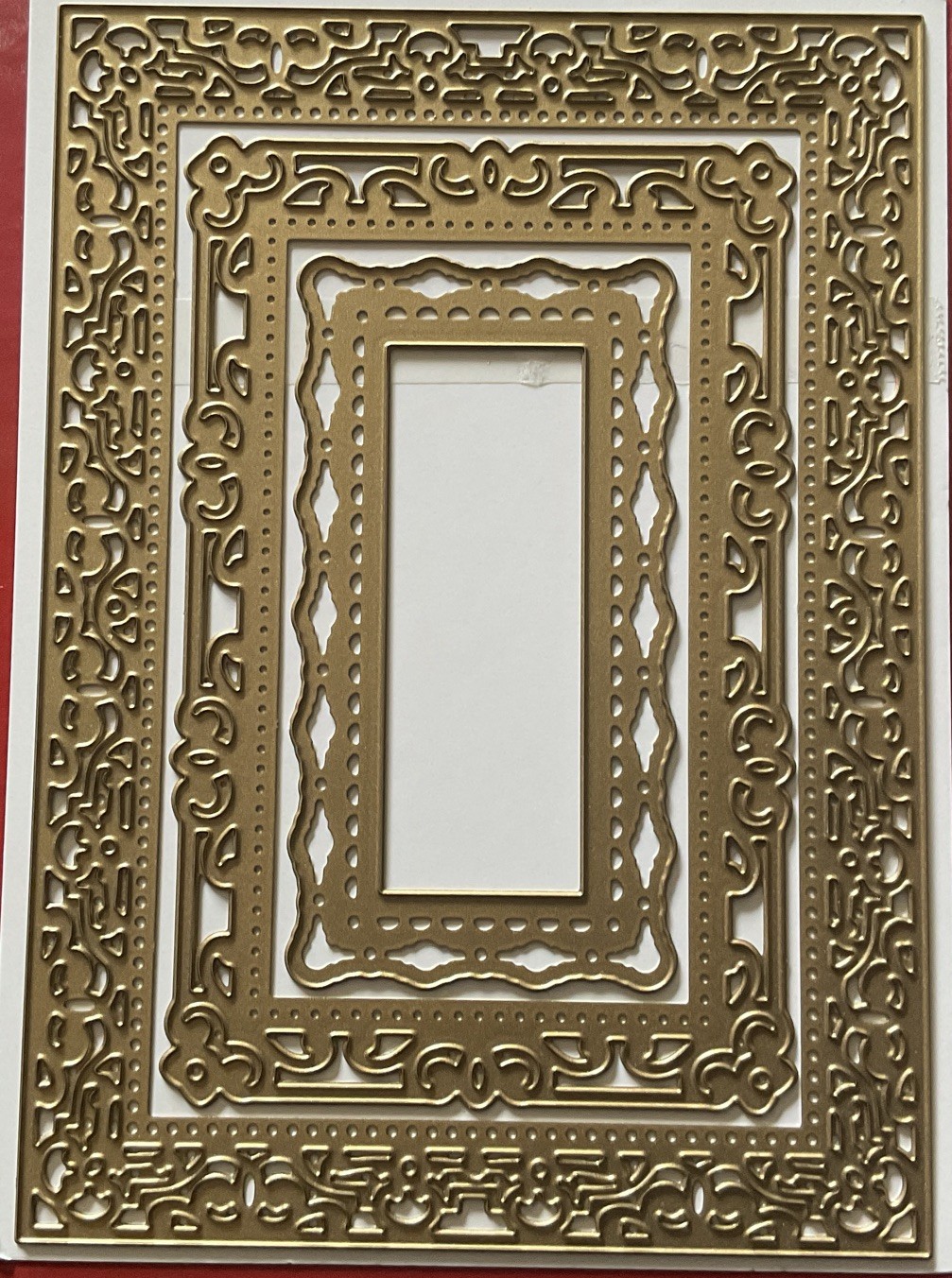 Anna Griffin Scrapbook Photo Frame Dies 3 Fancy Detailed Design Patterns