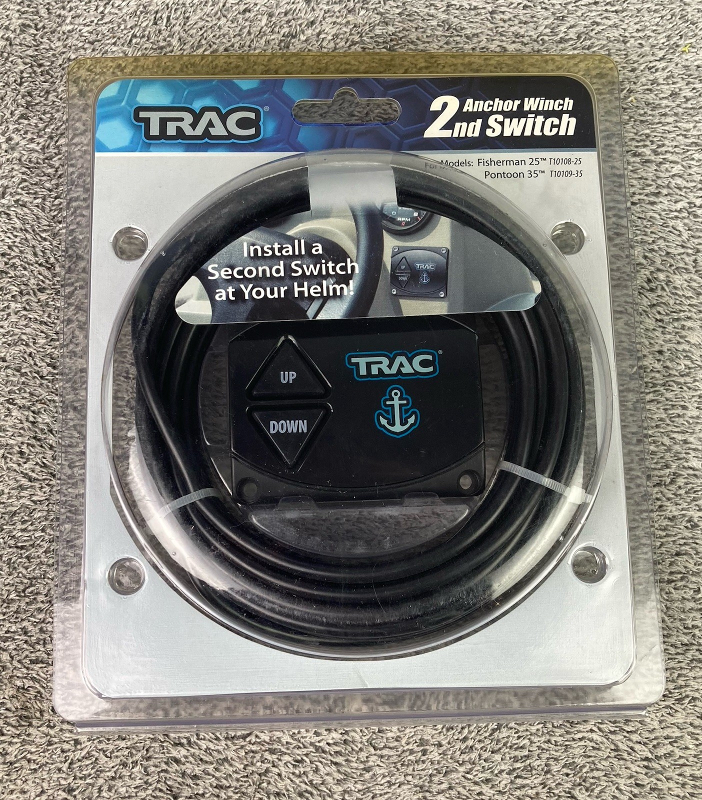 Trac Anchor Winch 2nd Switch Control Kit Fisherman 25 & Pontoon 35 Model T10115