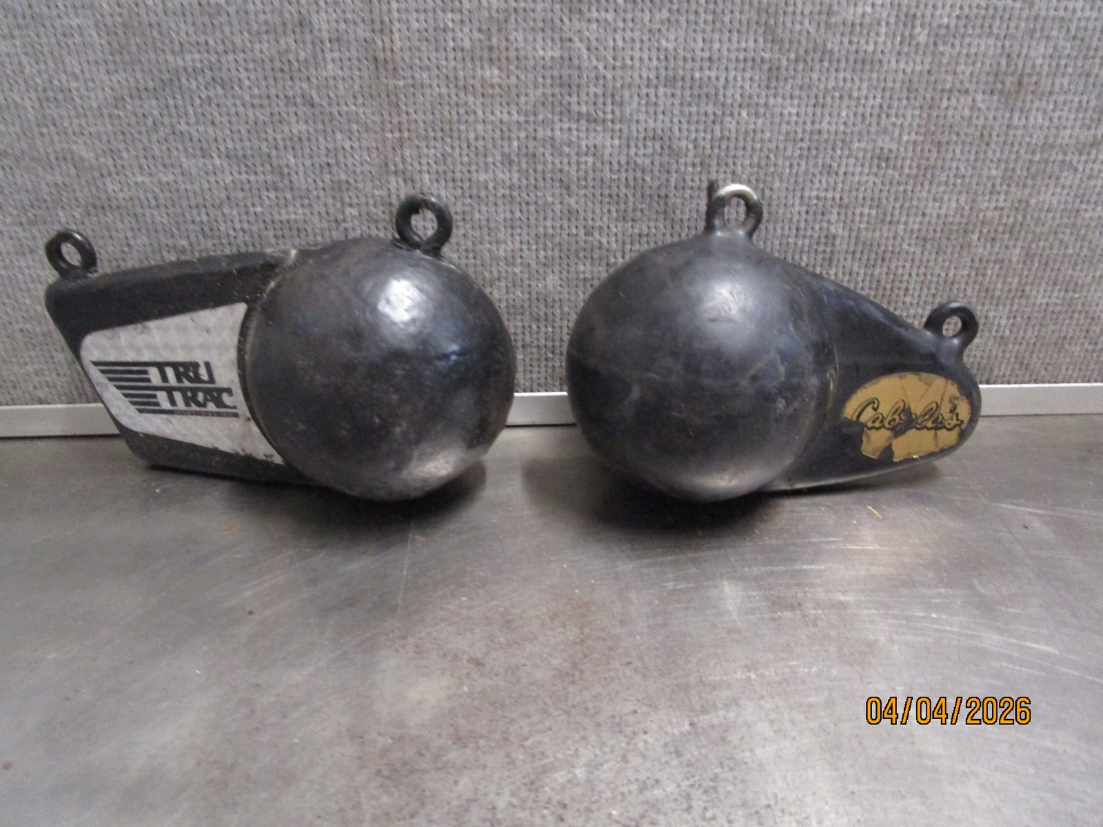 (2) 7lbs Trolling Downrigger Canon Tru Trac Cabela's Weights
