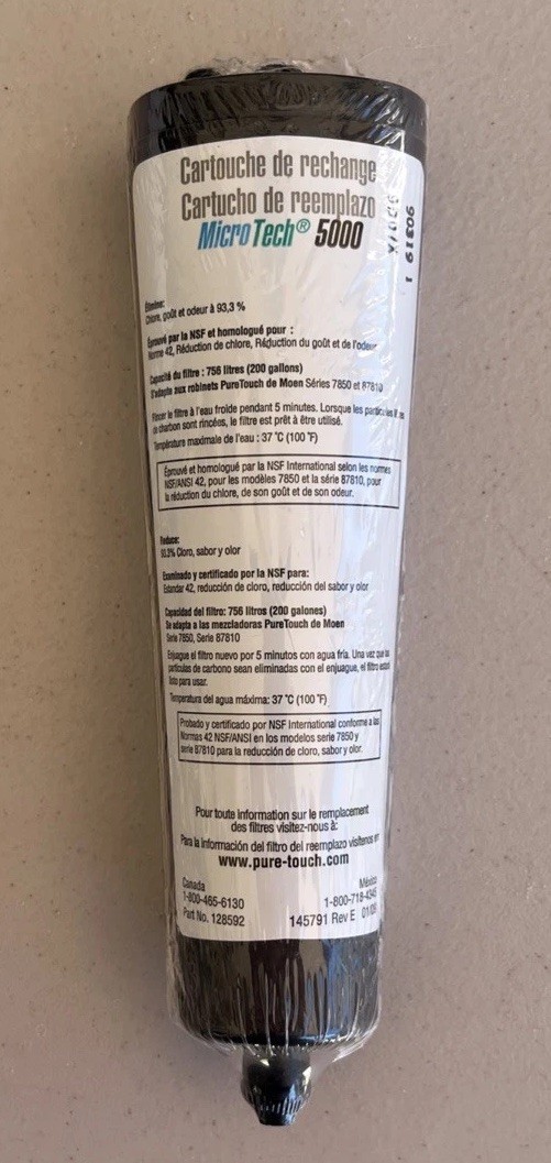 MOEN 128591 Water Filter Replacement Cartridge Puretouch Microtech 5000 SEALED