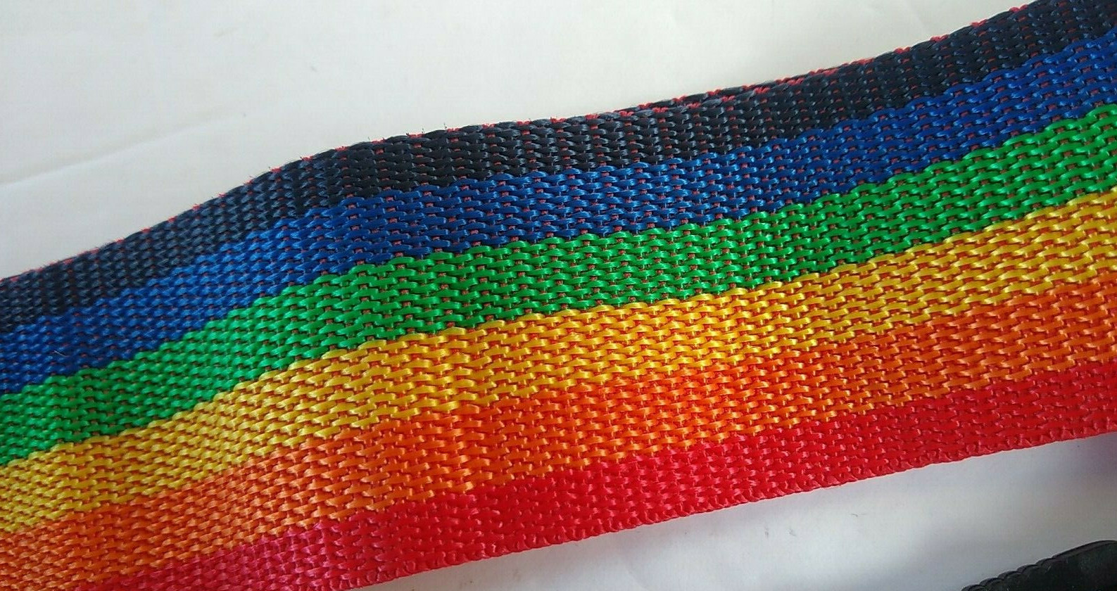Rainbow Nylon Luggage Strap Colorful Adjustable Length