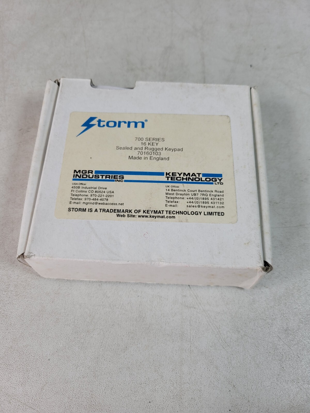 (1 NEW) STORM 700 SERIES 16 KEY Sealed & Rugged Keypad 70160103