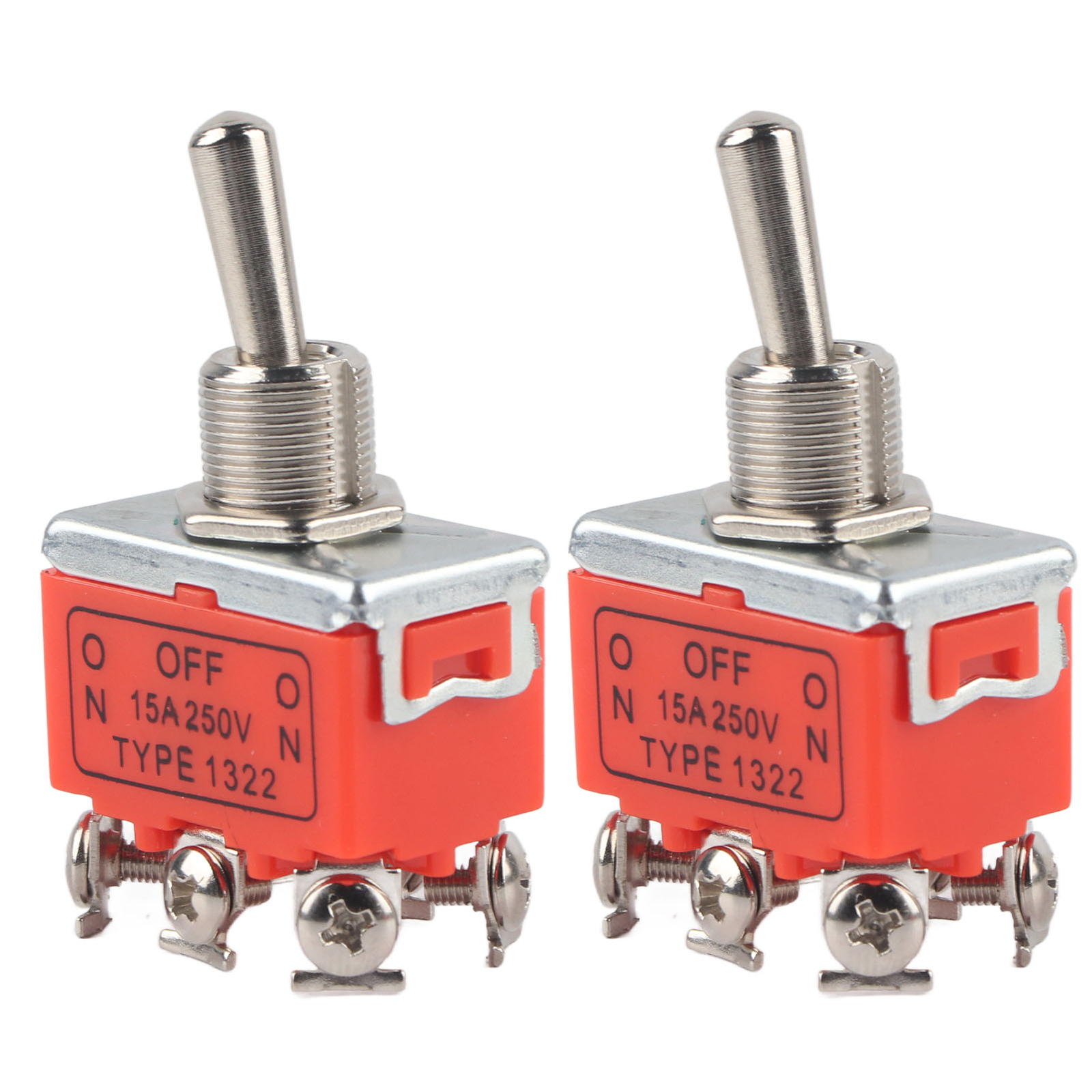 2 Pcs 250V 15A DC Motor Switch 3 Position Forward - Stop - Reverse Toggle Switch