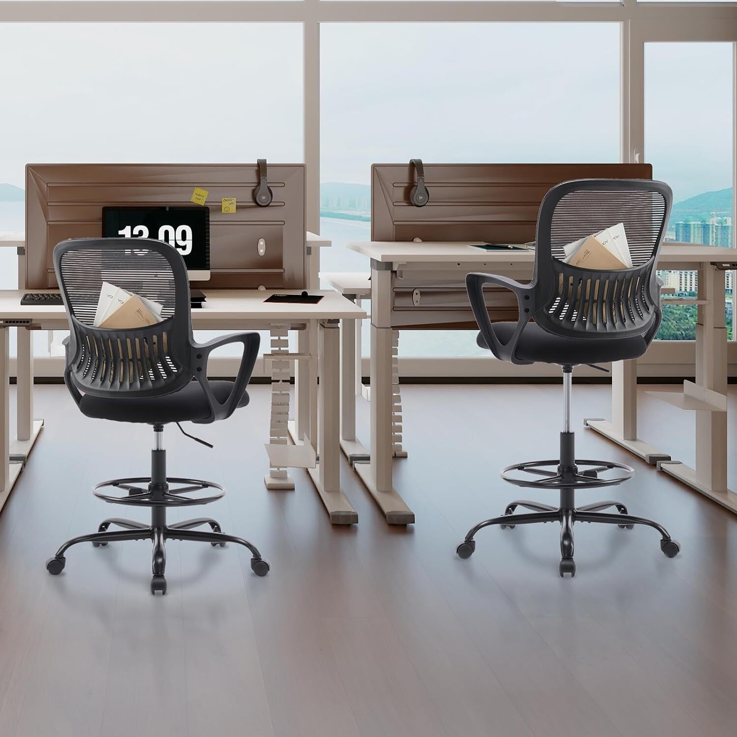 Ergonomic Adjustable Tall Drafting Chair: Perfect for Home Office Standing Desks
