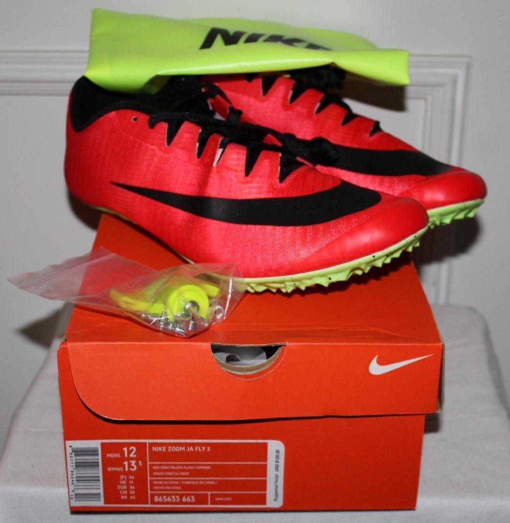 NEW BOX Nike Zoom JA Fly 3 Track Field Spikes Size Mens 12 Womens 13.5 RED ORBIT