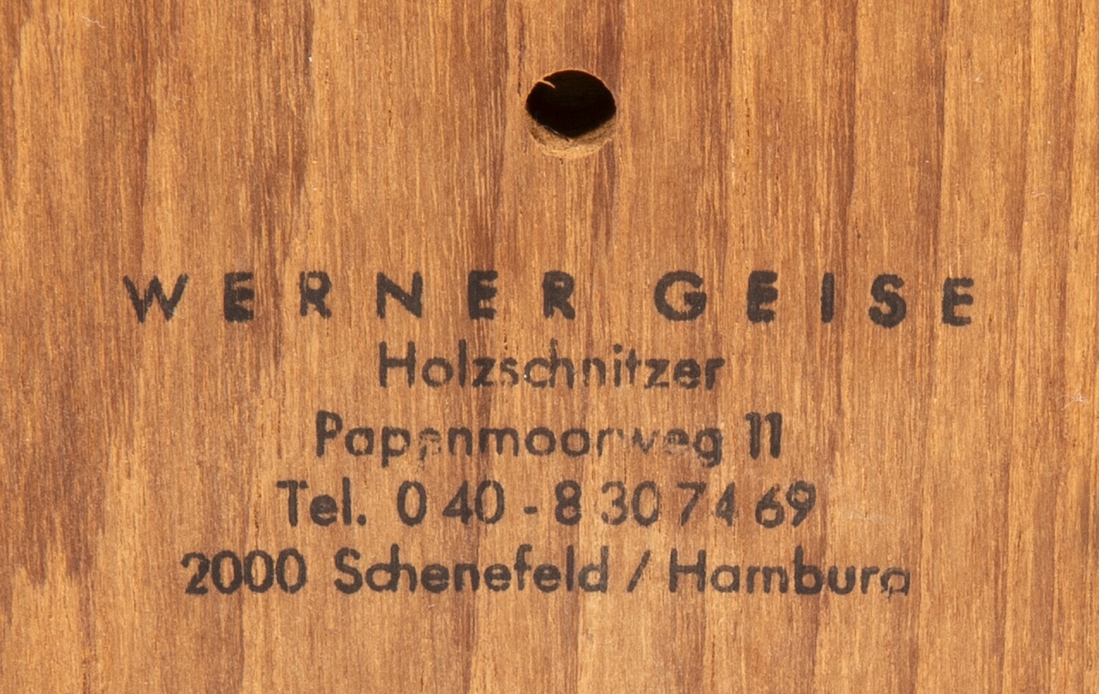 Vintage Panzer Grenadier Brigade 17 Plaque Hamberg Germany Werner Geise