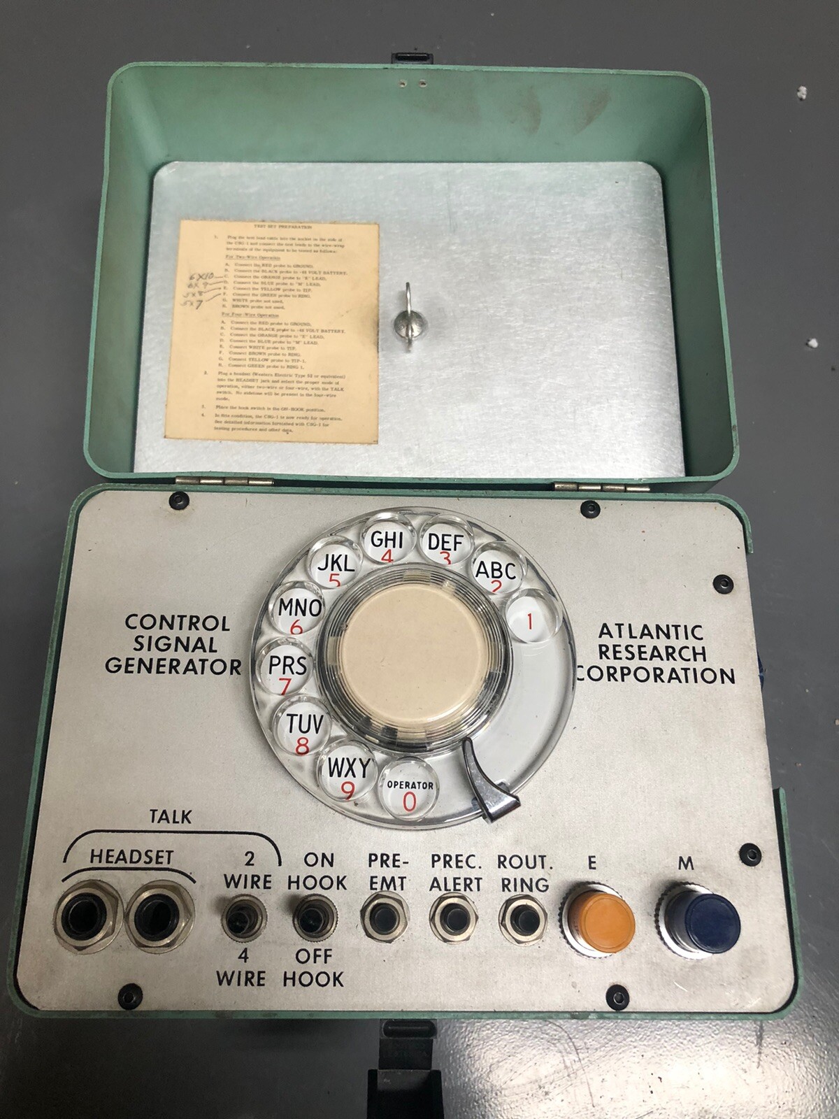 Vintage Atlantic Research Corporation Control Signal Generator CSG-1-2