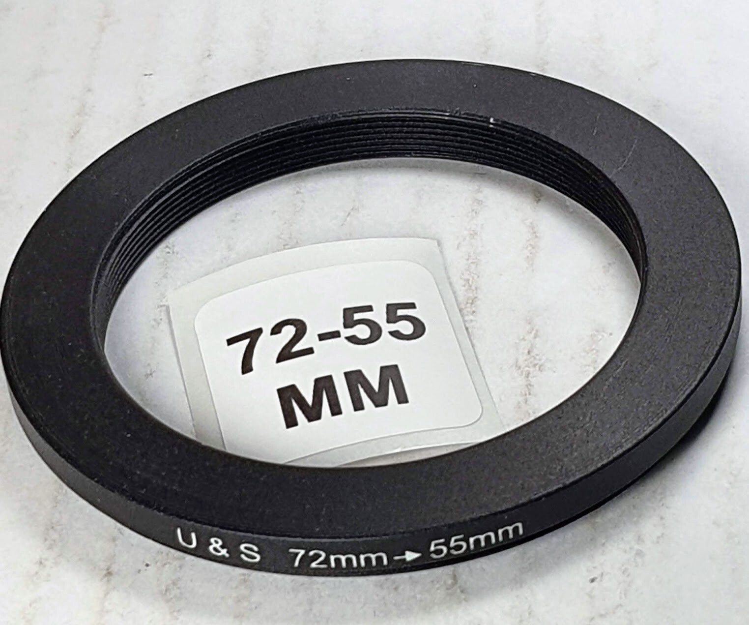 72-55mm Step-Down Lens Filter Converter Adapter Ring 72mm-55mm Metal E72 to E55