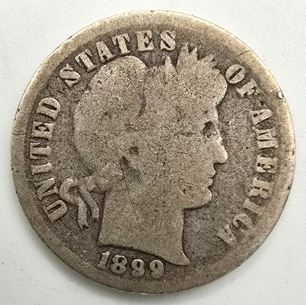 1899 P Barber Dime AG/G You Grade It! 90% Silver Type Coin Free Ship!