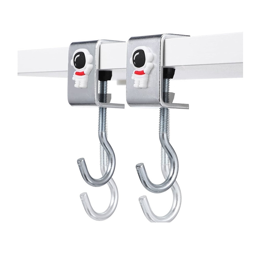 Desk Pocket Hooks, 2 Pack Nail Free Storage Hooks, Space - Org8235