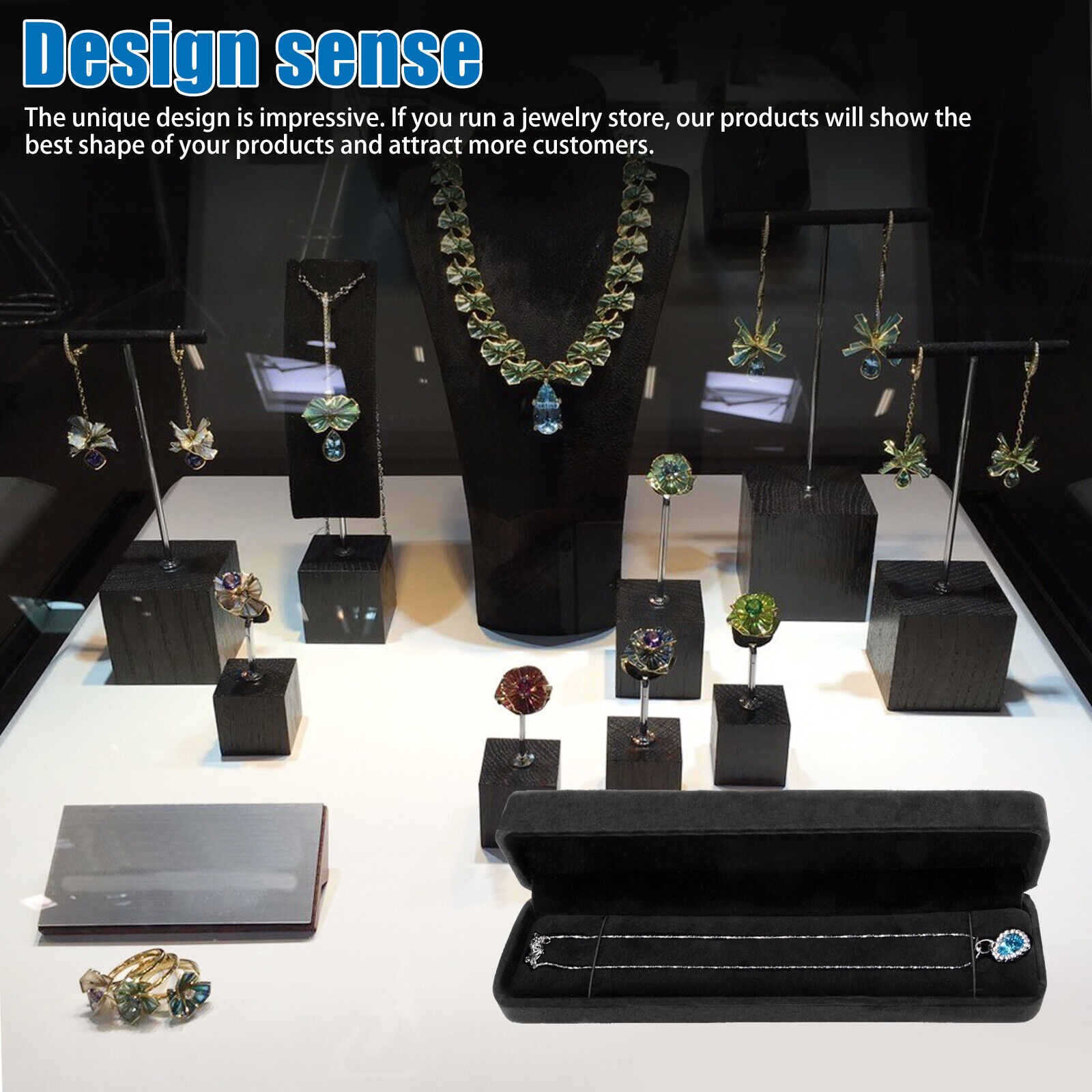 Bracelet Display Case Gift Boxes for Necklaces Pendants Chains Anklets Jewelry