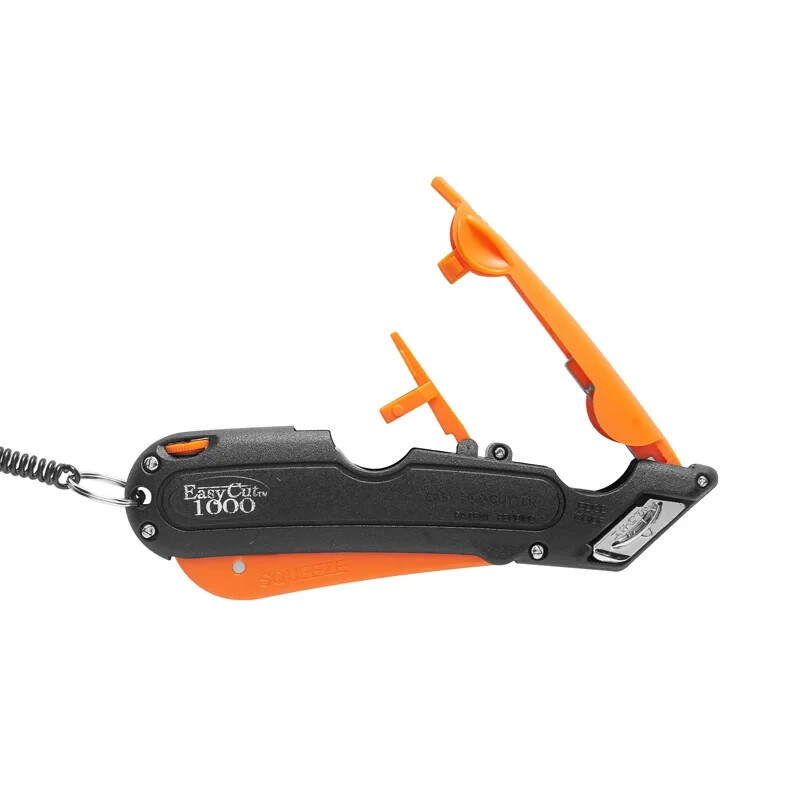 Easy Cut Safety Box Cutter Knife Easycut tool for work cutting 1000 Orange