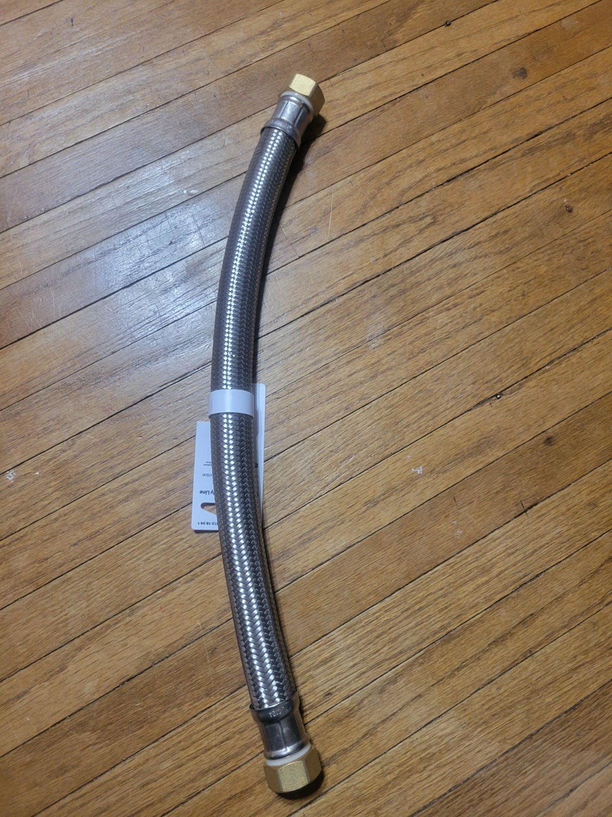 Water Heater Connector, Braided Stainless Steel, 3/4 FIP x 18 In. - 7213-18-34-1