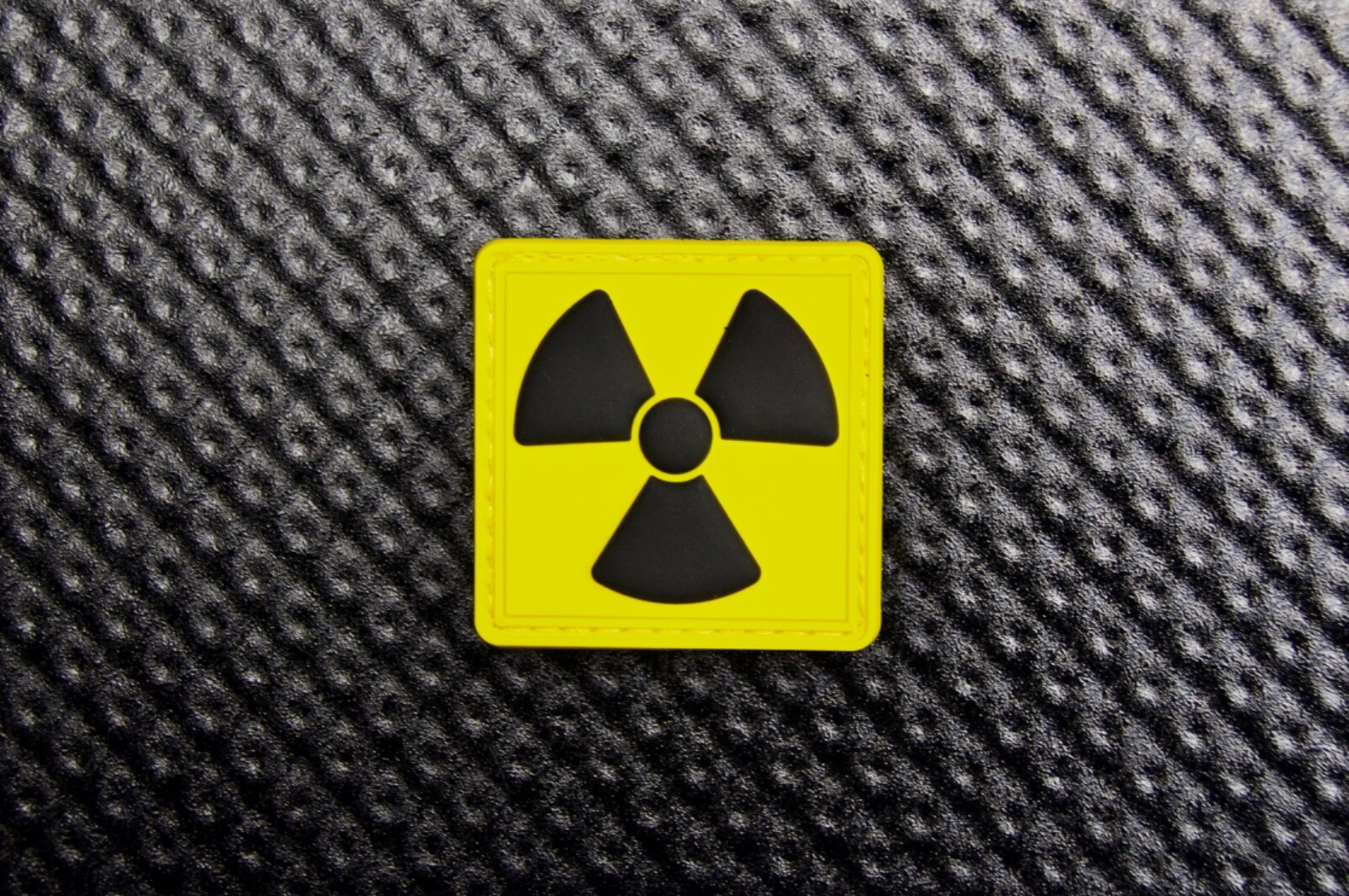Radiation Symbol PVC Rubber Morale Patch Toxic Radioactive Fallout Vault