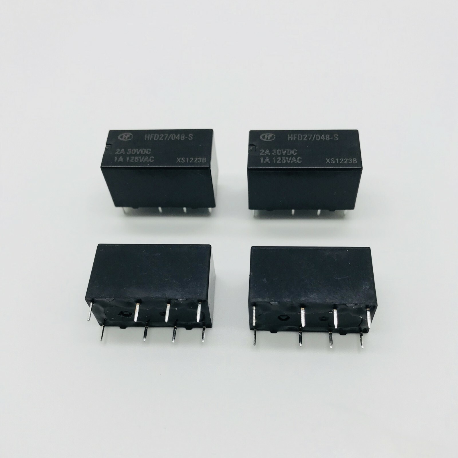 4Pcs New HFD27-048-S Converter 8 Feet 1A125VAC Relay JRC-27F 48VDC Groups