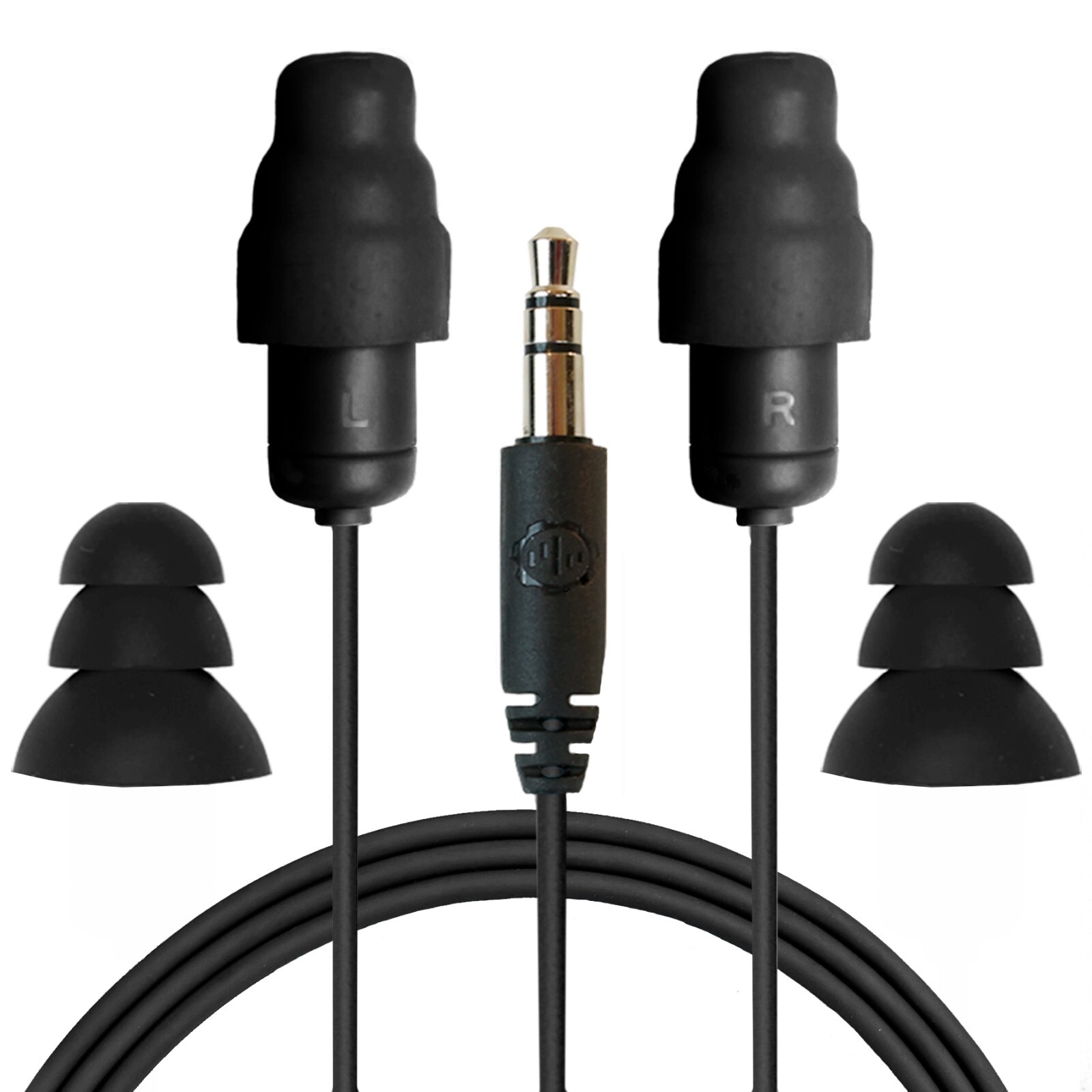 Plugfones Guardian Ear Plugs with Audio Earplug Work Headphones  OSHA