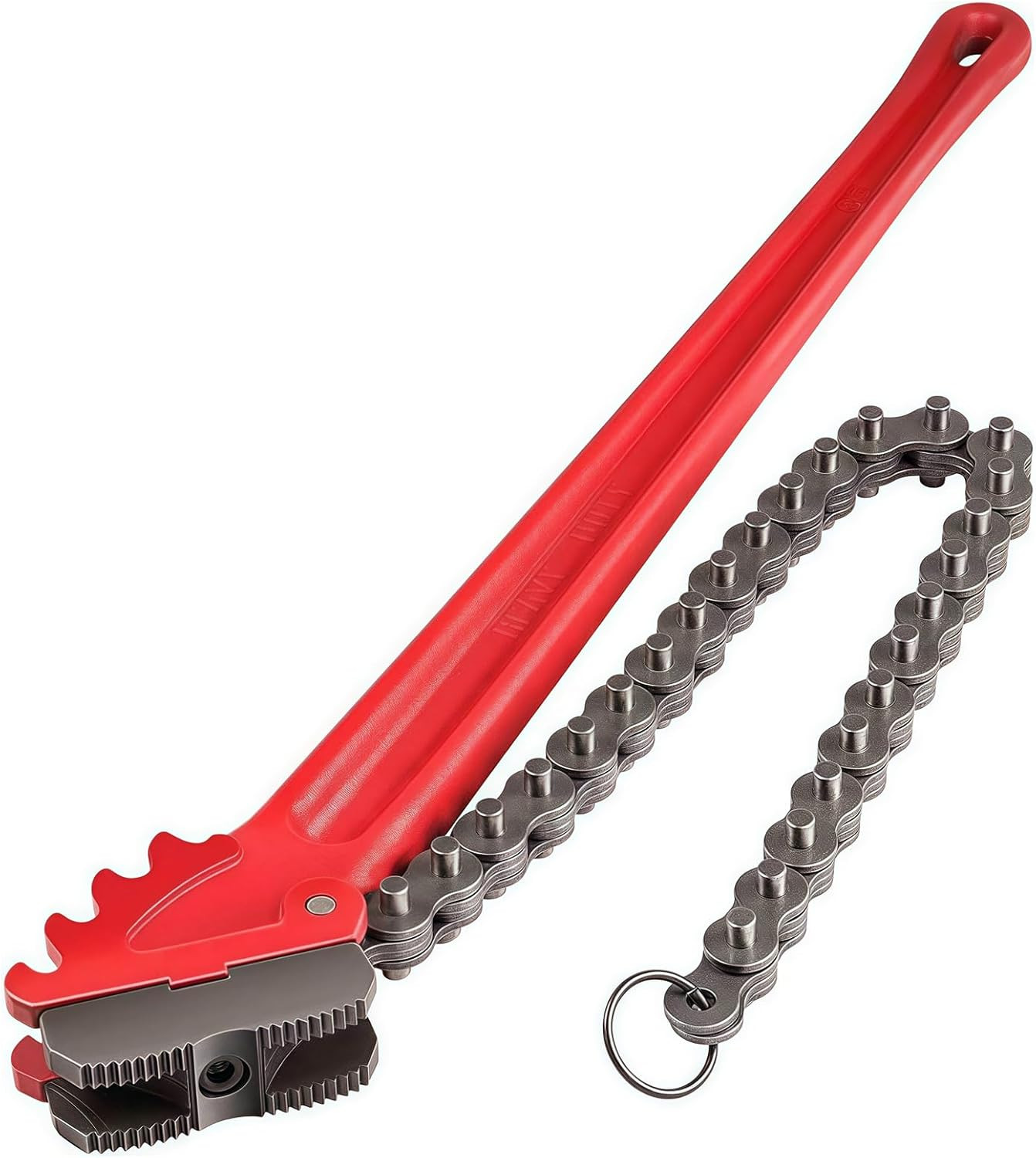 Chain Pipe Wrench 24" for 3" ~ 5" Pipe Diameter, Chain Length 20.3". Heavy-Duty