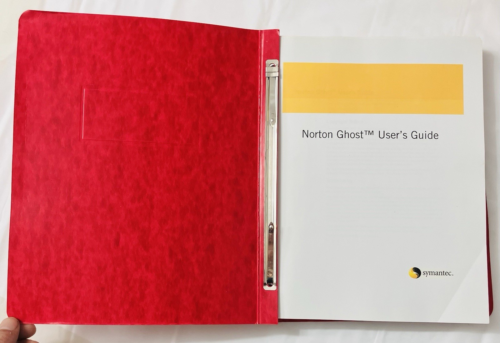 Norton Ghost 2003 User’s Guide Manual Binder Symantec Restore Backup Cloning EXC