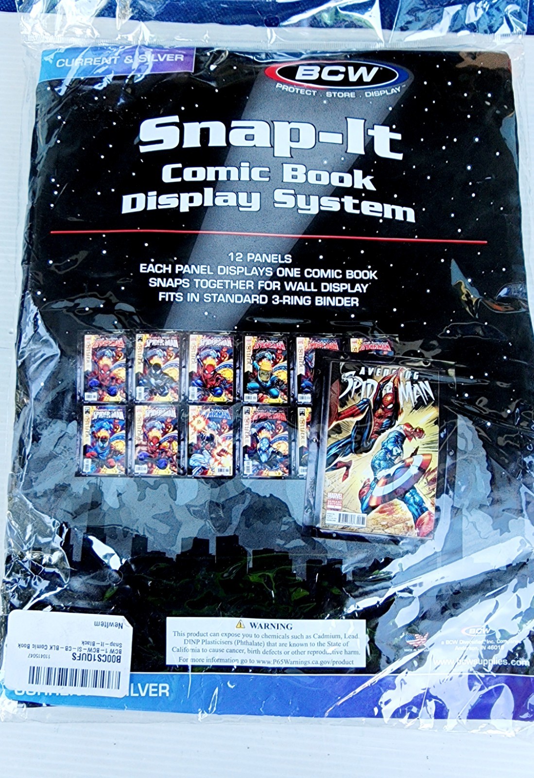 BCW Snap-It Comic Book Display System 12ct Fits in 3- Ring Binder FREE SHIP