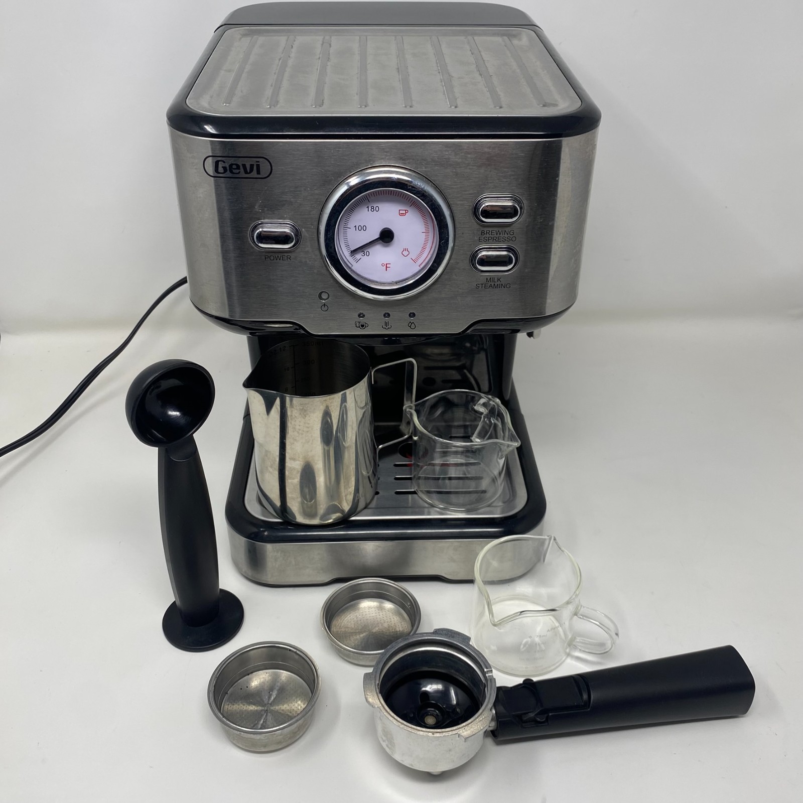 Gevi GECME403L-U Espresso Machine with steamer 15 Bar Cappuccino Coffee Maker