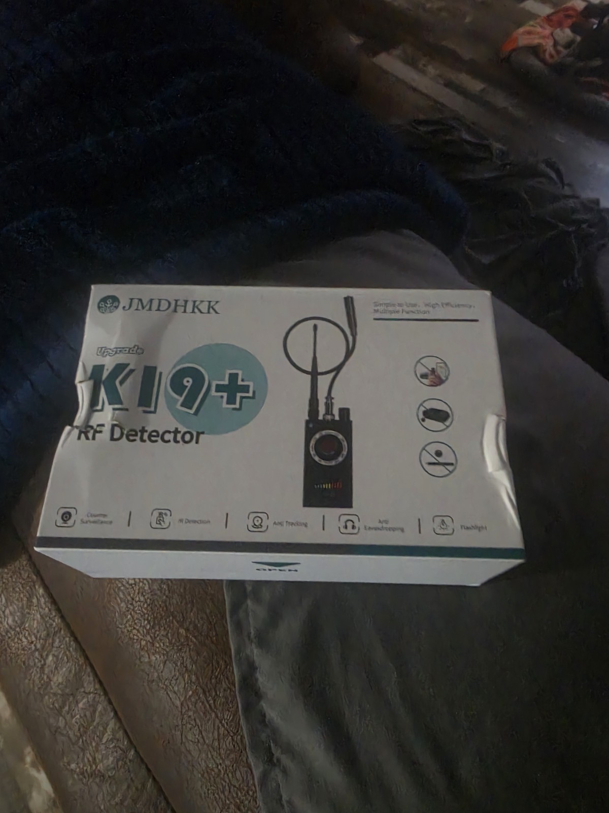 JMDHKK K19+ RF Detector, Black, Boxed with Included User Manual