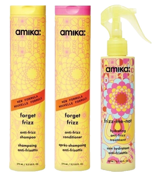 Amika Frizz-Me-Not Hydrating Anti-Frizz Treatment + Forget Frizz Trio Set