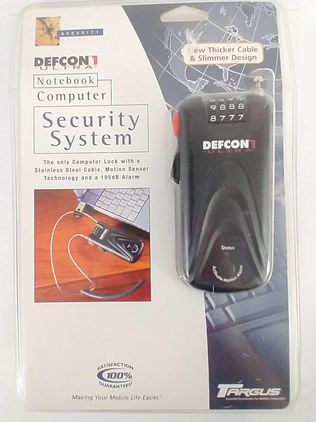 New Targus Defcon 1 Ultra Notebook Computer Security System WITH ALARM