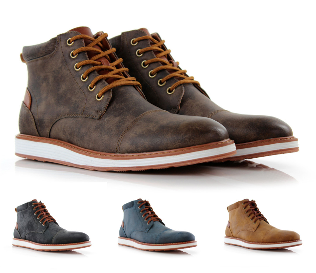 Ferro Aldo BIRT Men's Mid-Top Chukka Sneaker Fashion Shoes