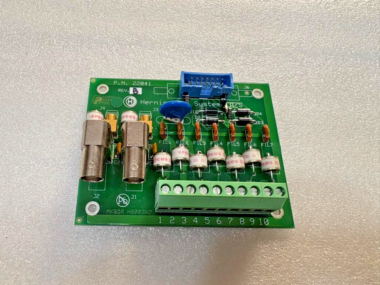 Hernis Scan System 22041 Printed Circuit Board Rev. B