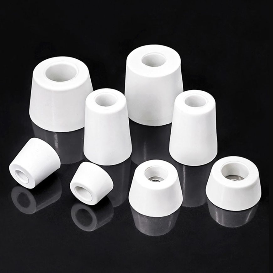 WHITE Rubber Feet Furniture Chair Table Cabinet Machine Appliance Foot + Washer
