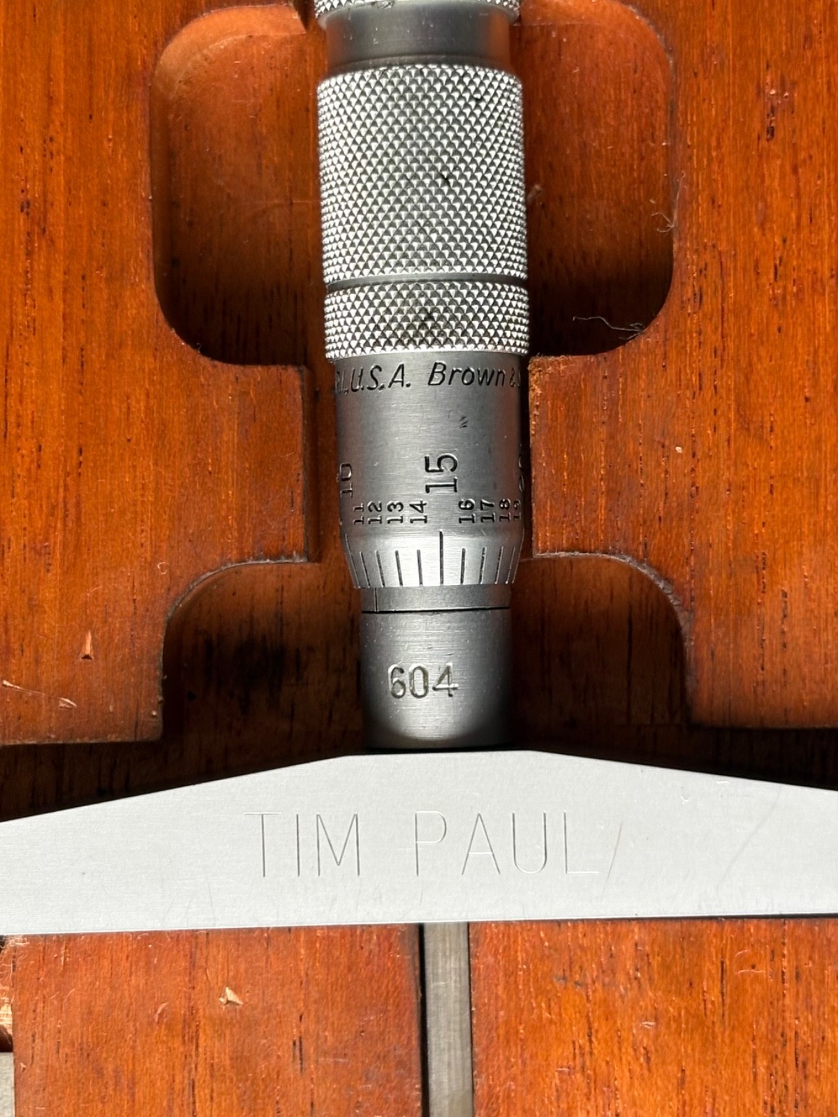Brown & Sharpe No 406 Depth Mics. (Flat blade type)