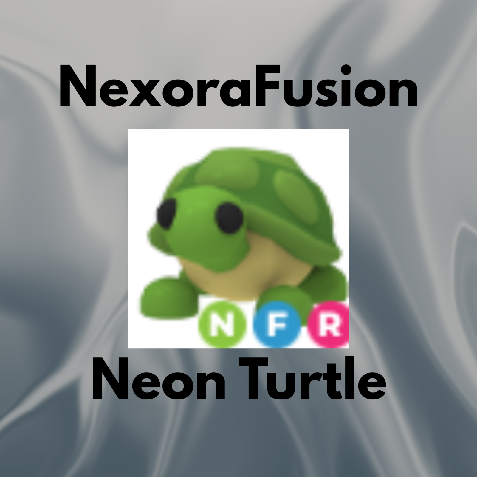 Neon FR Turtle | Adopt From Me | SAME DAY DELIVERY