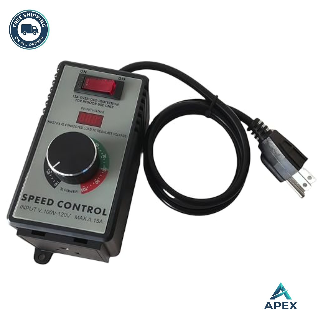 AC Motor Speed Controller 110V 4000W Variable Rotary Switch 15A Angle Grinder
