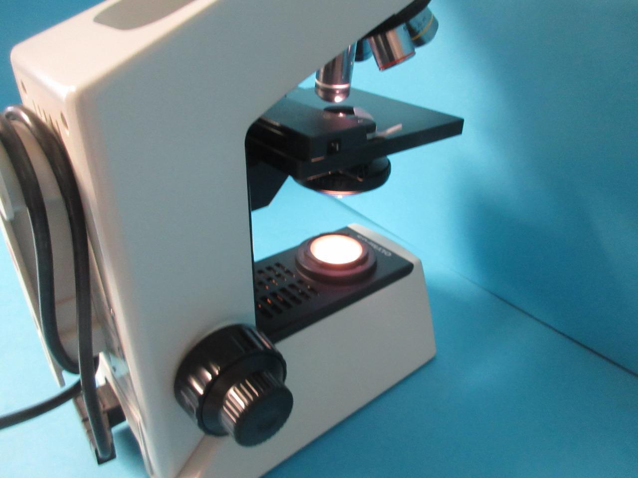 OLYMPUS CX21 BINOCULAR MICROSCOPE PLAN 4X/10X/40X/100X OBJECTIVES 10X EYEPIECES