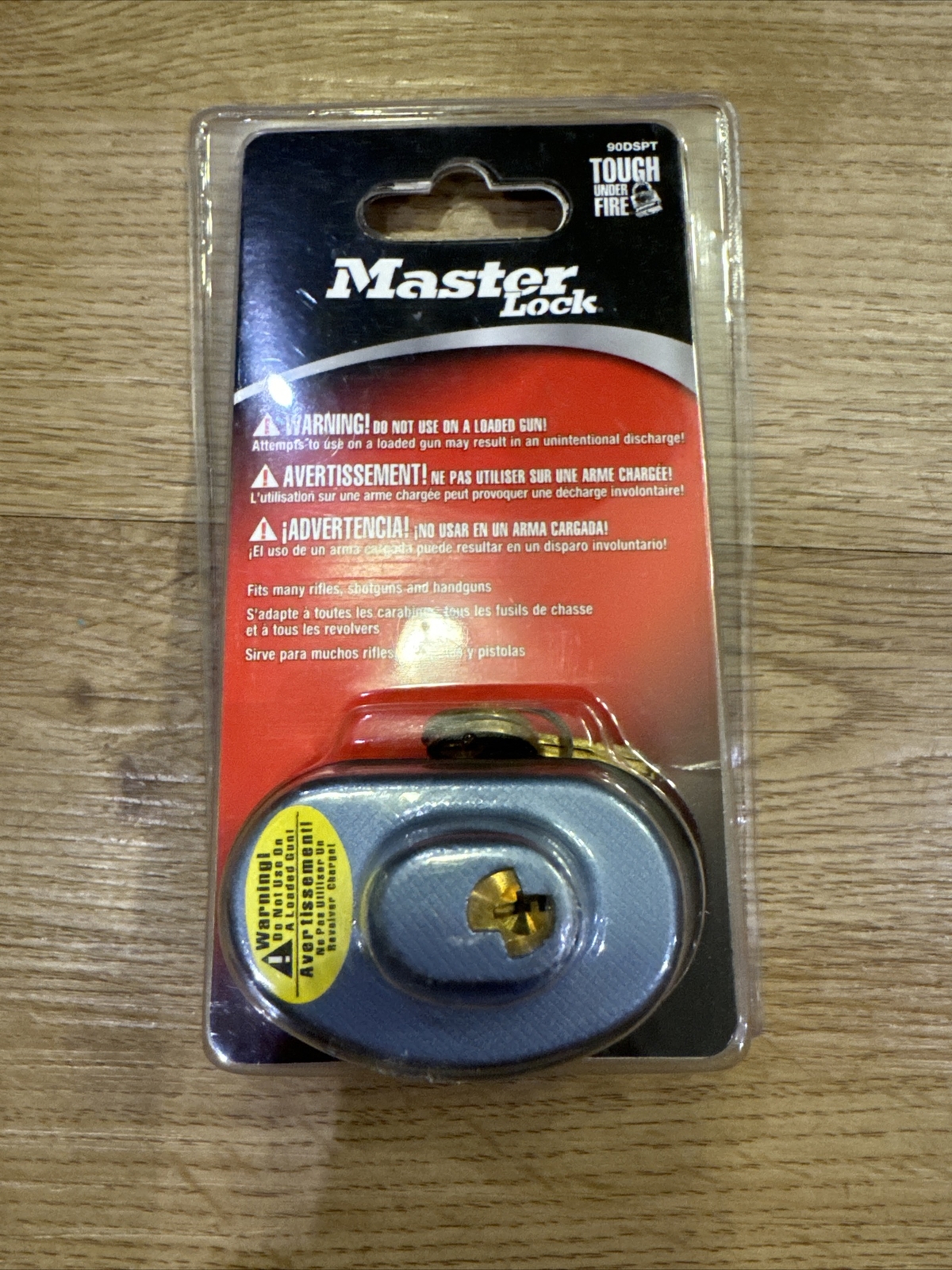 Master Lock 90DSPT Keyed Gun Trigger Lock, 1 Pack Gun Lock With 2 Keys