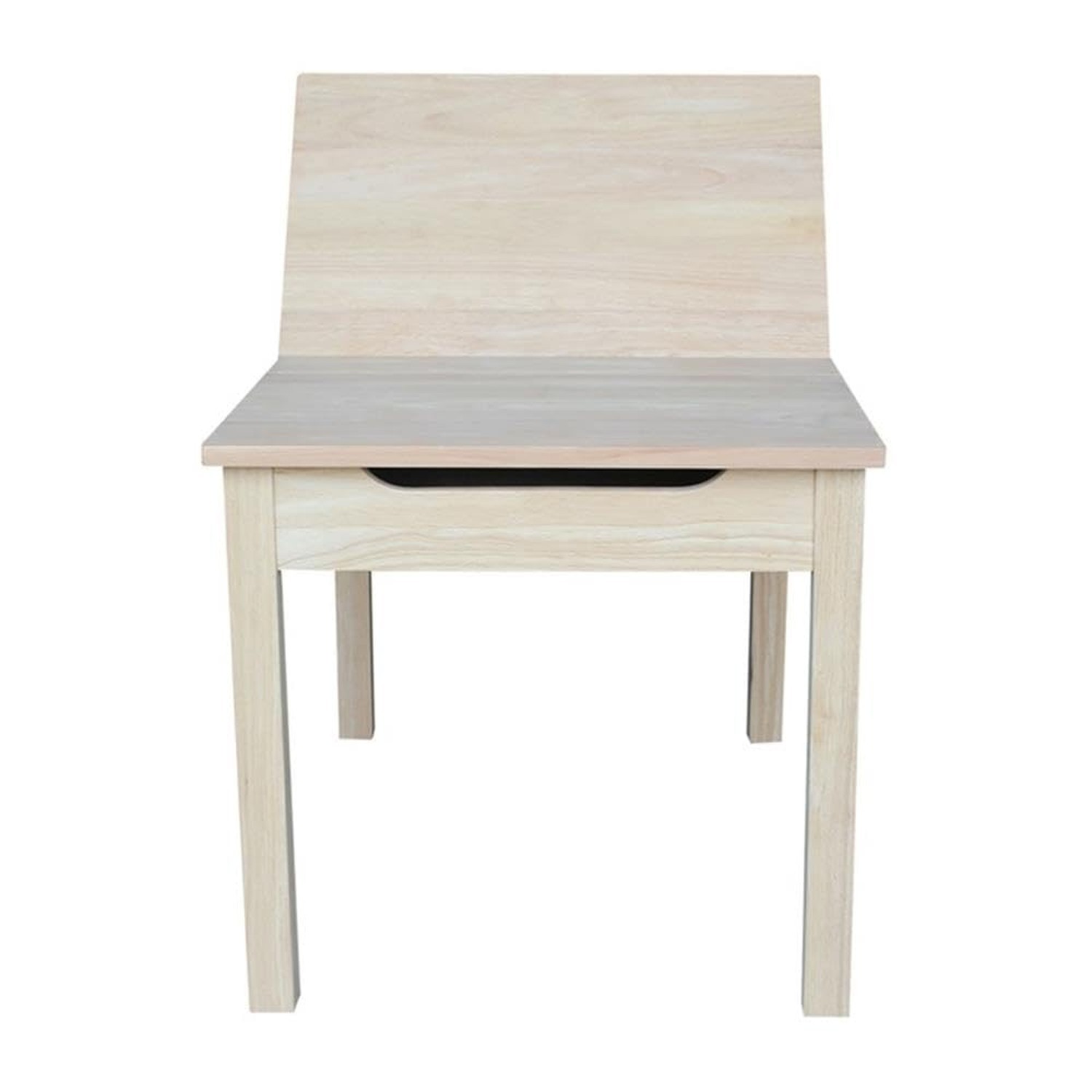 IC International Concepts, Table With Lift Up Top For Storage, Solid Real Woo...