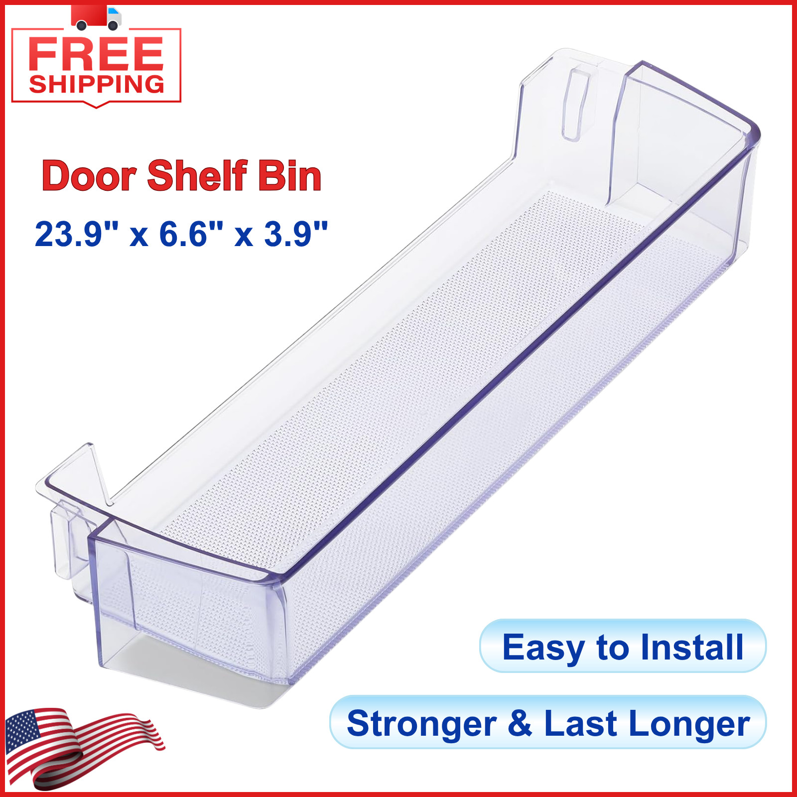 DA63-08645A Door Shelf Bin Compatible with Samsung RT18M6215SG, RT18M6215SR