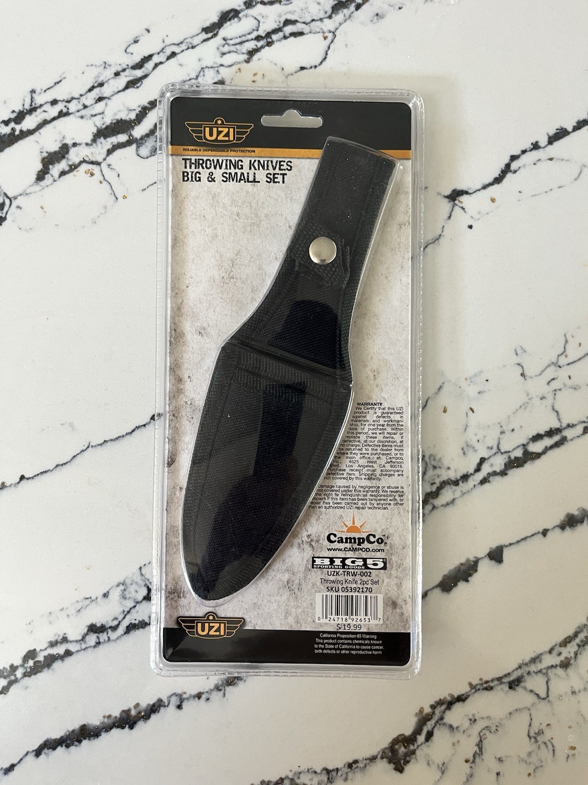 USI Throwing knives big & small set