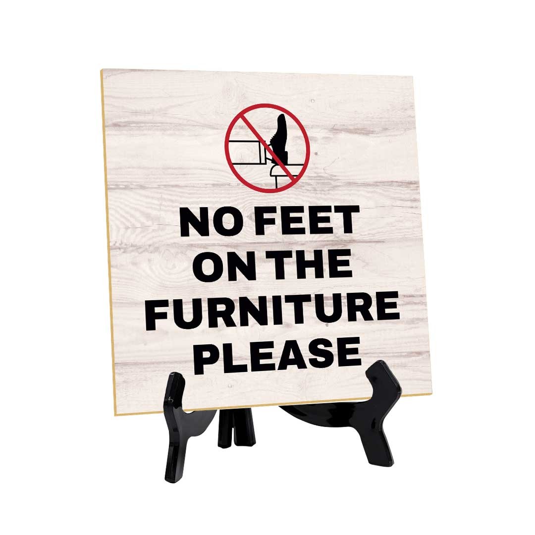 Touch-Free & Do Not Disturb Table Signs 5"x 5" Square Table Sign