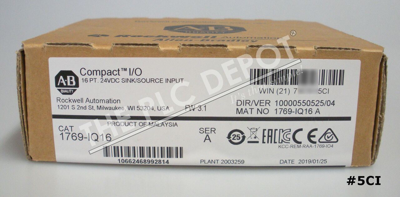 NEW Sealed Allen Bradley 1769-IQ16 CompactLogix Input Module 16-Point 24VDC *QTY