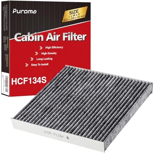 Cabin Air Filter with Activated Carbon, Replacement for CP34, CF034, Honda & 1