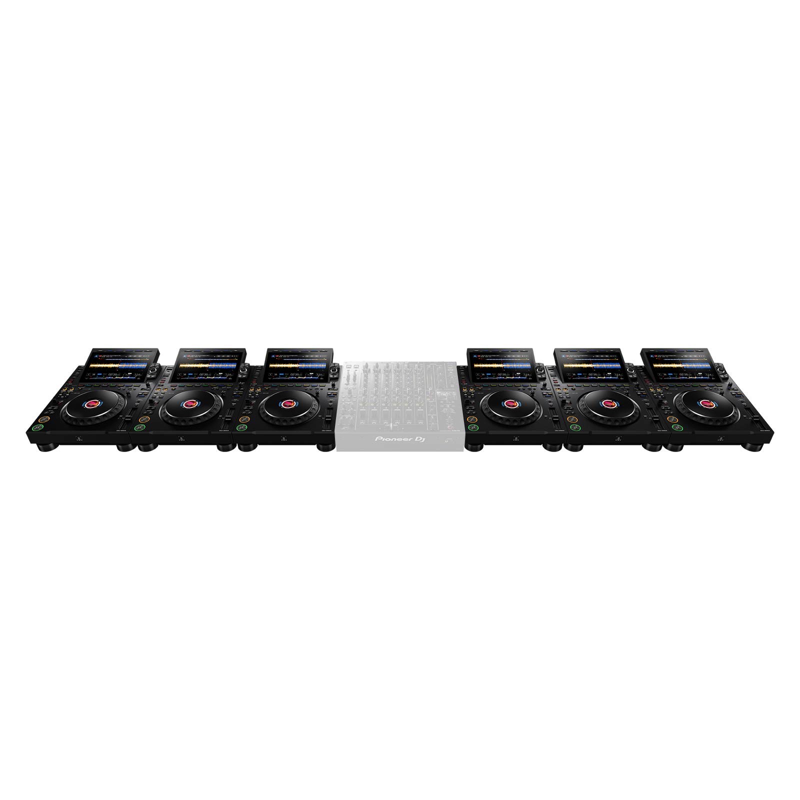 AlphaTheta CDJ-3000X Flagship DJ Player 2-Pack with Hard Cases
