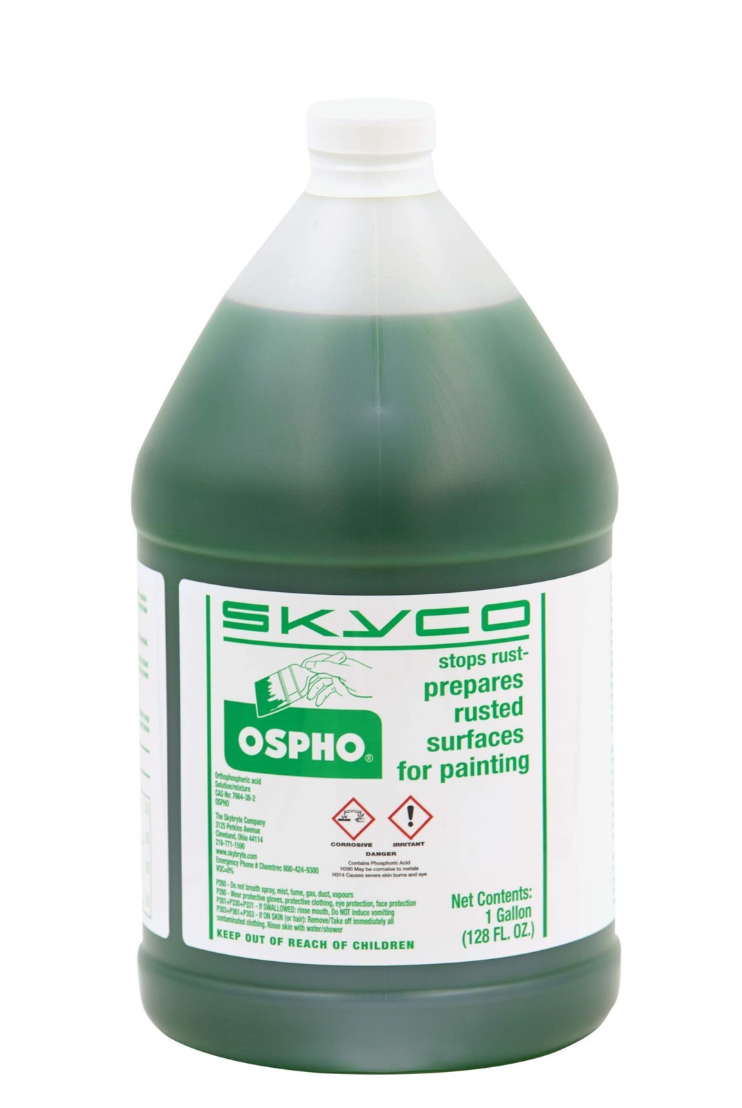 SKYCO Metal Rust Remover 1Gallon Prepares Surfaces for Painting Genuine