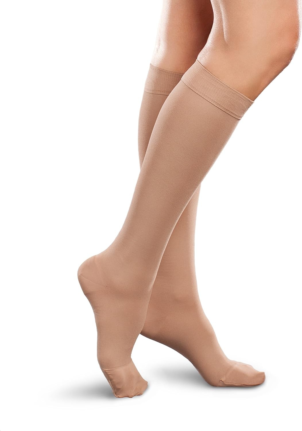 Therafirm Opaque Women's Knee High Support Stockings - Firm (30-40mmHg) Graduate