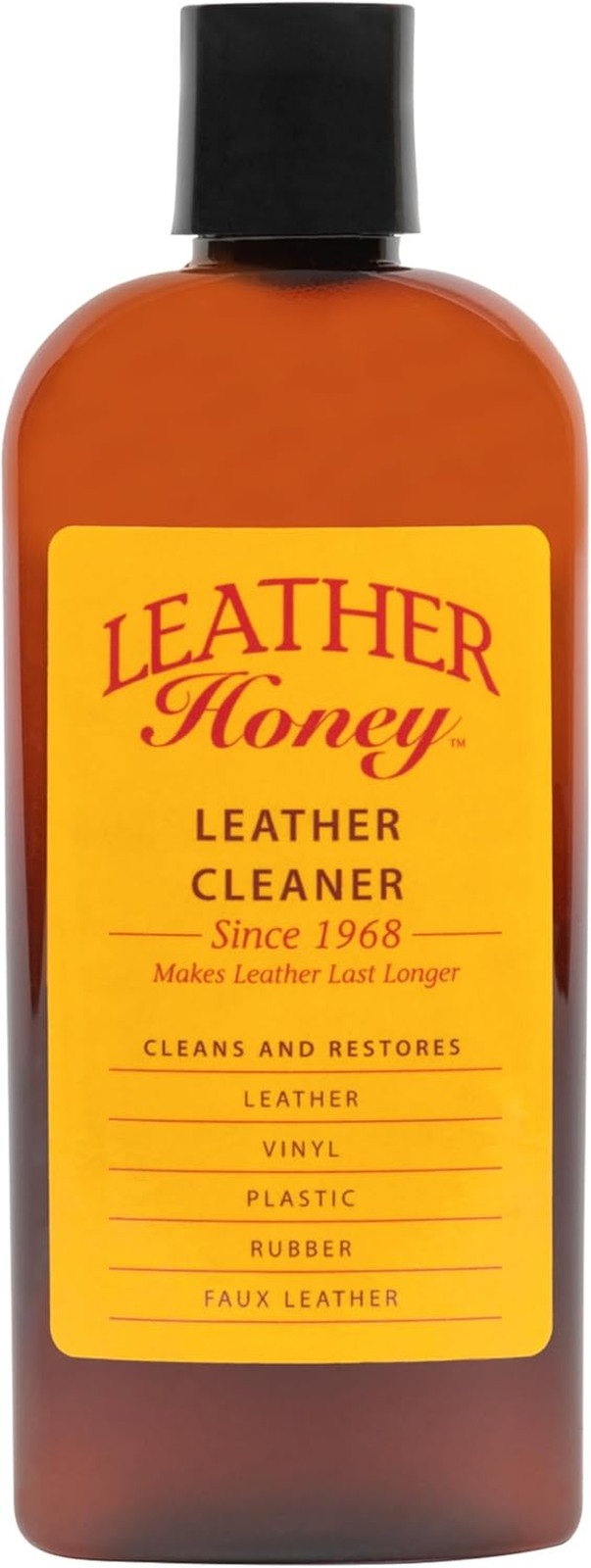 Leather Honey Leather Cleaner Non‑Toxic Made USA Safe Leather Faux Vinyl Deep Cl