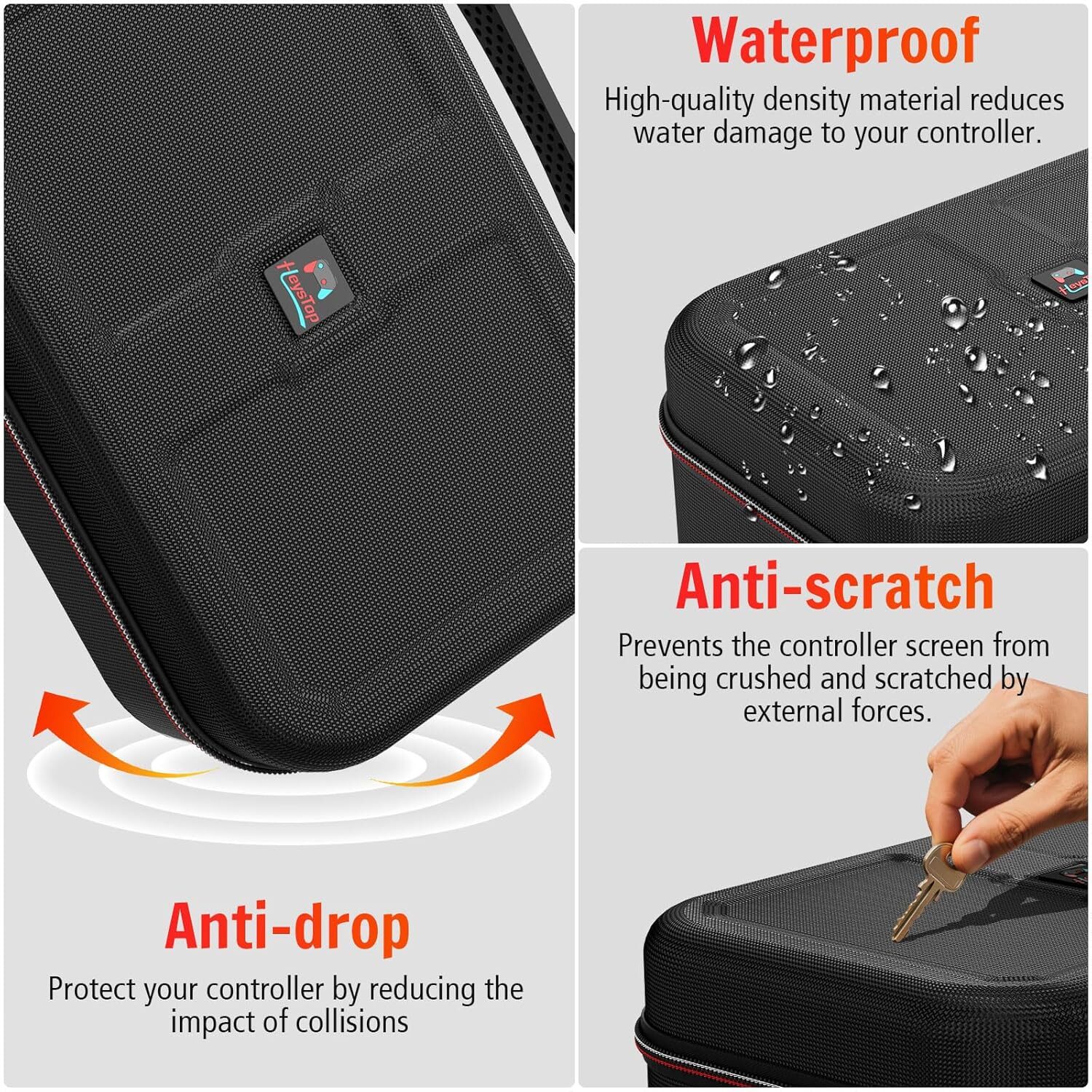 With Nintendo Switch 2 Case, 18 Games Cartridges Waterproof and Dustproof Case