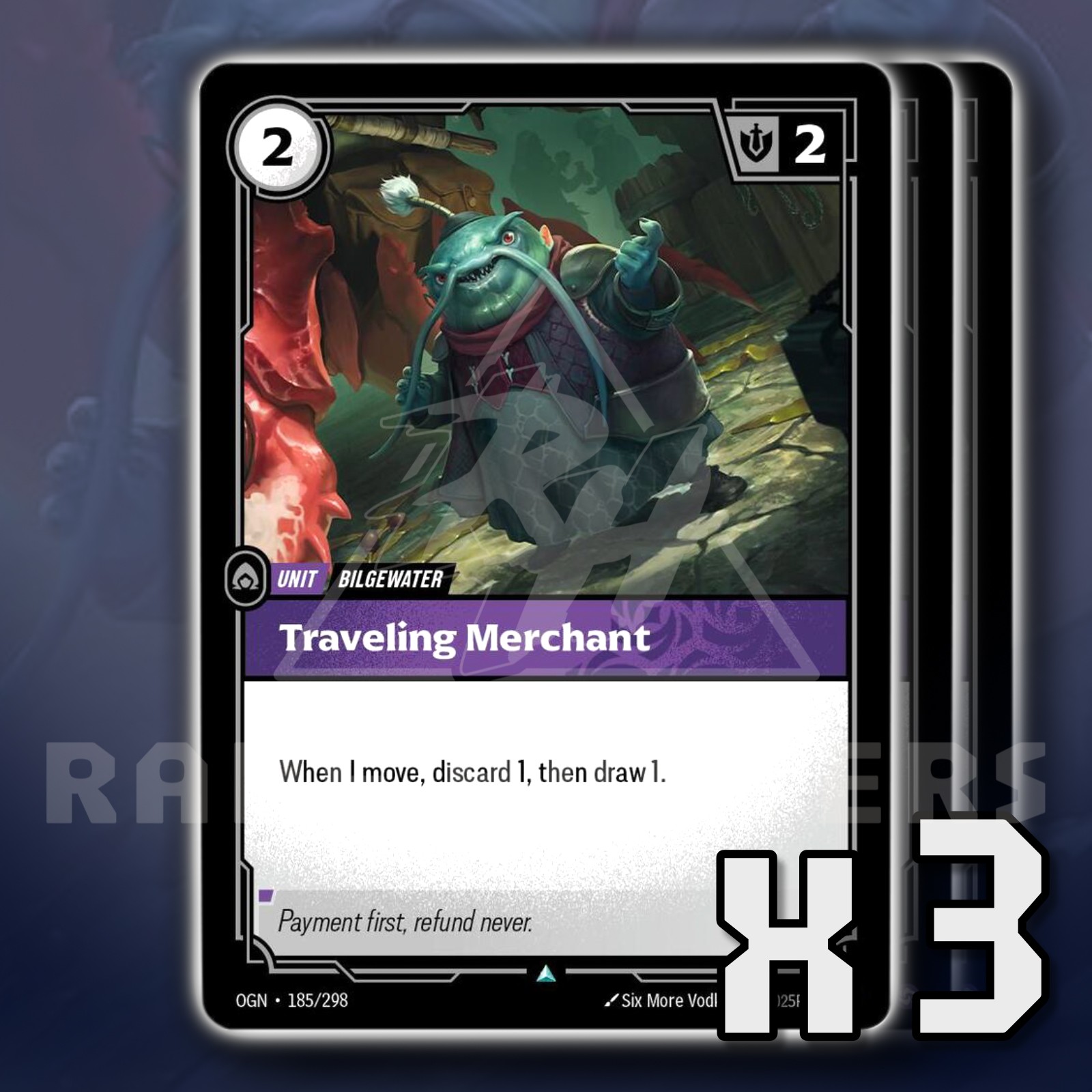 Traveling Merchant 185/298 x3 Uncommon Origins RIFTBOUND